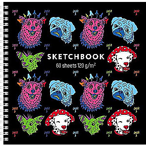 Premium Тетрадь SketchBook 60л А4ф 210х210мм 120г/кв.м Лазер Би