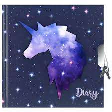 Ежедневник с ключом STARPAK 13,5X13,5см UNICORN GALALXY