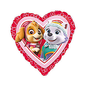 Фольгированный шар 18/43см HRT - Paw Patrol Love - Girl