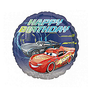 Фольгированный шар 17 Cars-Happy Birthday