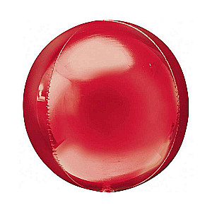 Фольгированный шар 15/38см круглый Red Ball