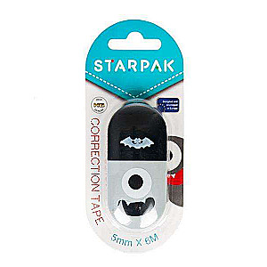 Корректор-роллер 5ммx6м Starpak Robbi черный