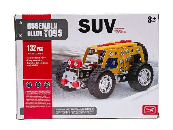 Конструктор - Assembly Alloy Toys SUV 132 деталей.