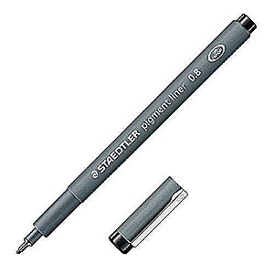 Маркер пигментый STAEDTLER 0,8 мм черный