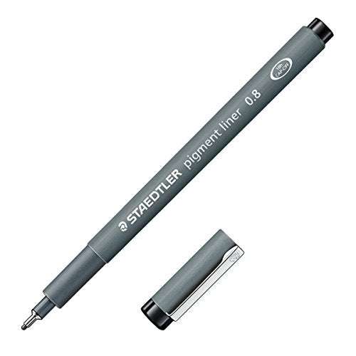 Маркер пигментый STAEDTLER 0,8 мм черный