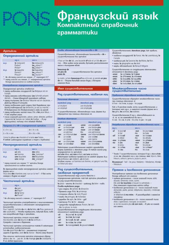 Французский язык. Компактный справочник грамматики
