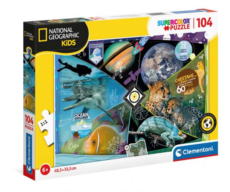 Пазл 104 CLEMENTONI National Geo Kids