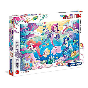 Пазл 104 CLEMENTONI Glitter Under the Sea