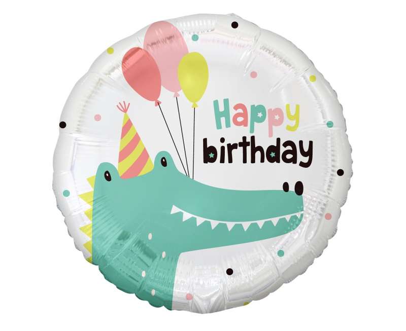 Фольгированный шар 18 Little Crocodile (Happy Birthday)