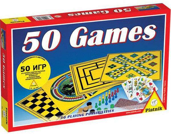 Board game - 50 games (50 игр) LV+RUS