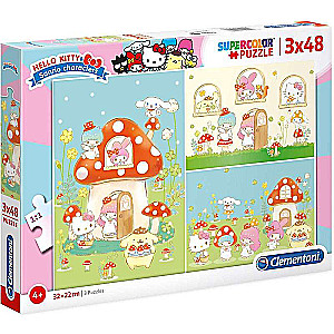 Пазл CLEMENTONI Hello Kitty 3x48шт