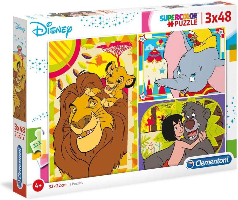 Пазл CLEMENTONI Disney Classic 3x48 деталей