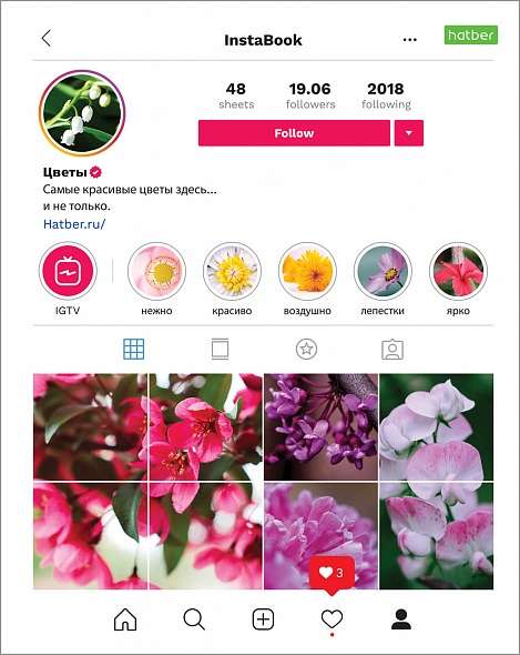 Тетрадь 48л А5 клетка  Instabook