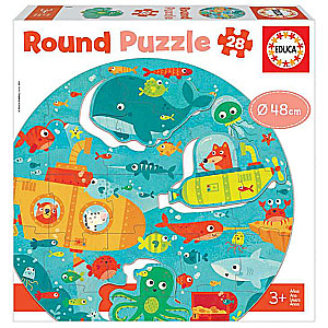 Puzzle EDUCA с клеем MAXI Море, 28 деталей