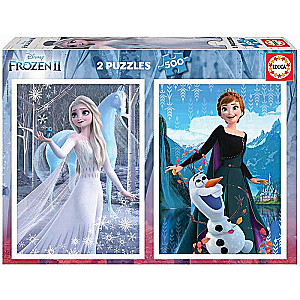 Puzzle EDUCA с клеем Frozen 2 x 500 деталей