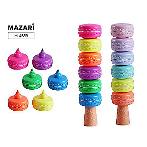 Текстовыделитель MACAROONS, 6 цветов 