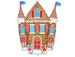 Foil balloon 24 Gingerbread Castle