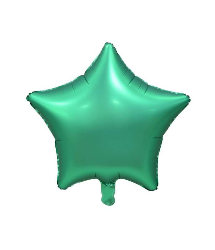 Foil balloon 19 Star green, matte