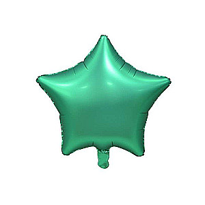 Foil balloon 19 Star green, matte