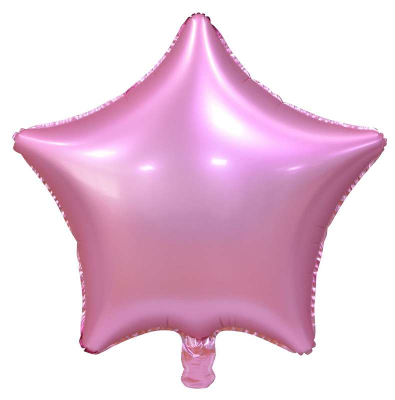 Foil balloon 19 Star pink, matte