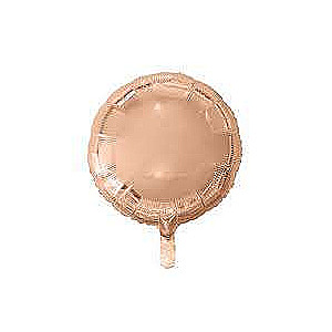 Foil balloon 18 Pink-gold, round