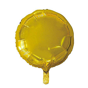 Foil balloon 18 gold, round