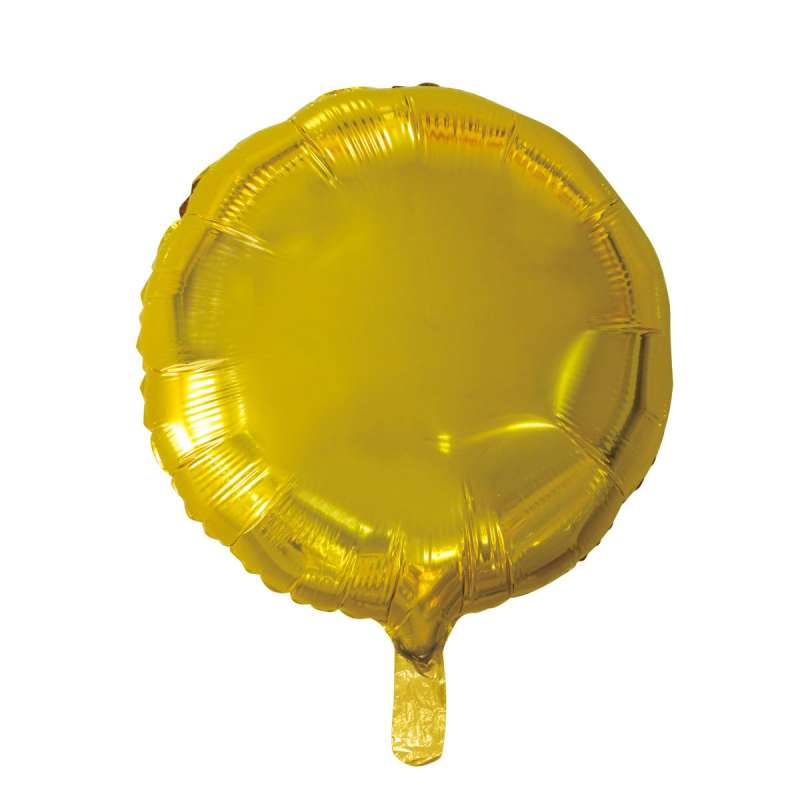 Foil balloon 18 gold, round