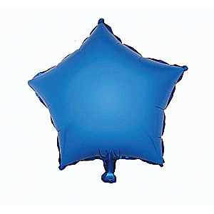 Foil balloon 18 Star blue