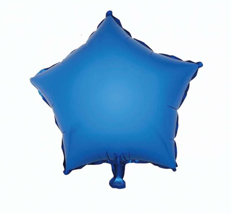 Foil balloon 18 Star blue