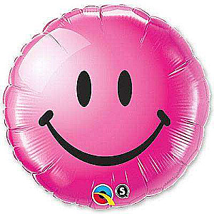 Foil balloon 18 Smile crimson