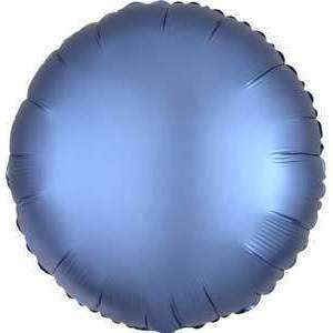 Foil balloon 17 Circle (blue)