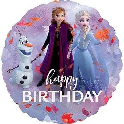 Foil balloon 17 Happy Birthday Frozen