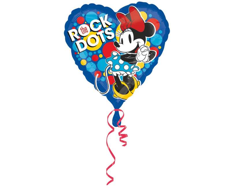 Foil balloon 18 HRT Minnie Rock the Dots