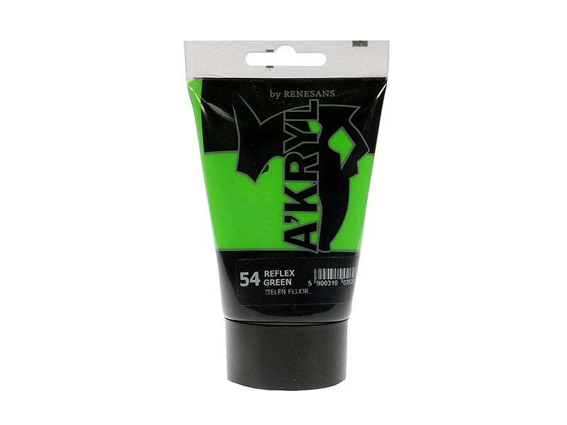 Краска акриловая 100ml,(FLUO GREEN)