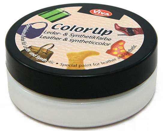 Краска для кожи и синтетики Color up, 50 мл, серебро