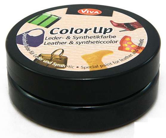 Краска для кожи и синтетики Color up, 50 мл, черный