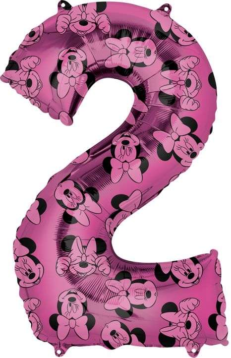 Foil balloon 66cm Nr.2 Mickey Mouse pink