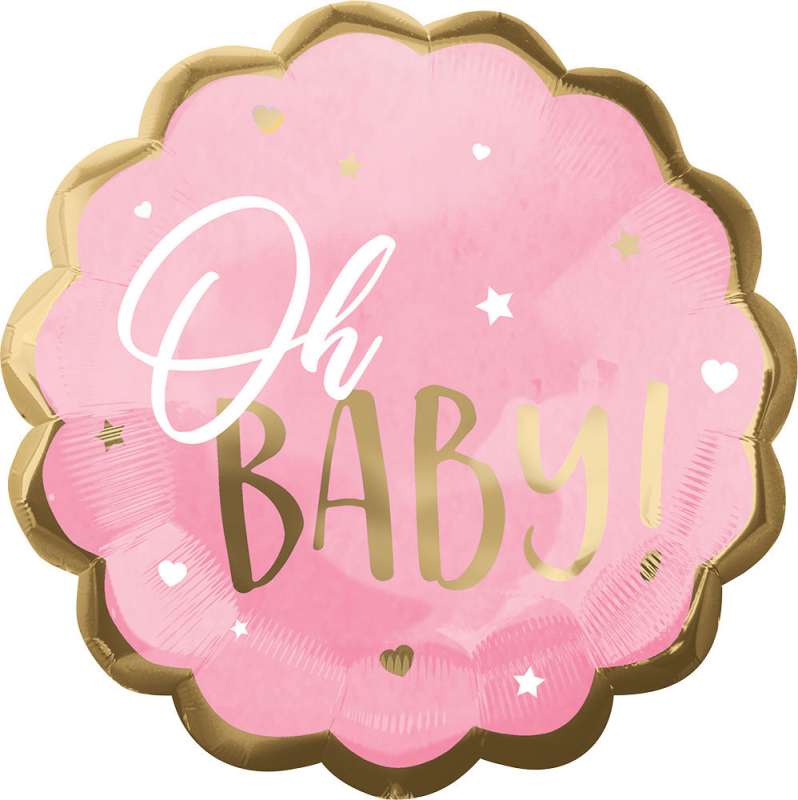 Foil balloon JUMBO 55x55cm Baby Girl