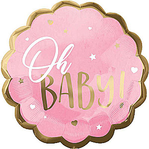 Foil balloon JUMBO 55x55cm Baby Girl