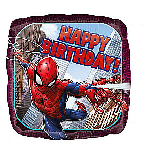 Фольгированный шар 18 Happy birthday Spiderman