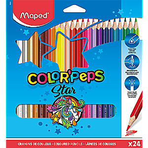 Цветные карандаши MAPED ColorPeps, 24 цветов