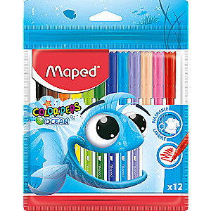 Фломастеры MAPED Ocean 12  цветов