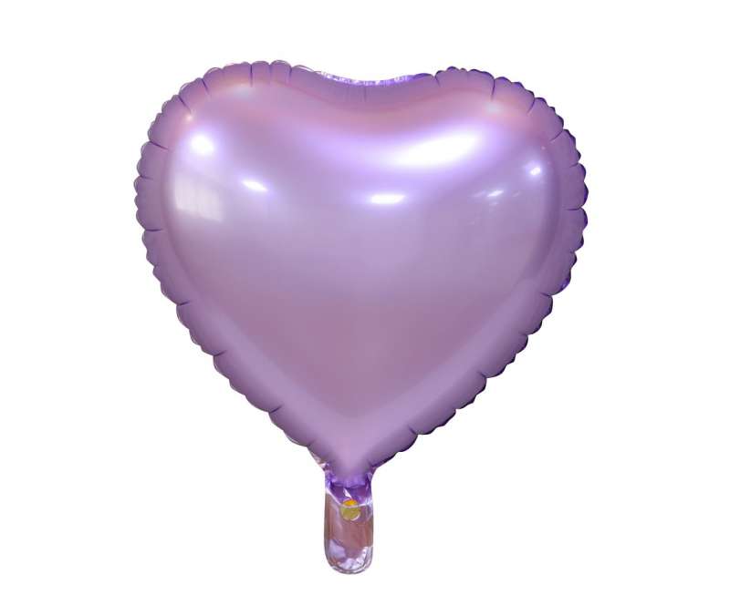 Foil balloon Heart lilac matte 18