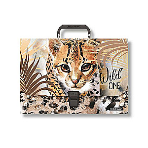 Портфель пластиковый ErichKrause Wild Cat, A4