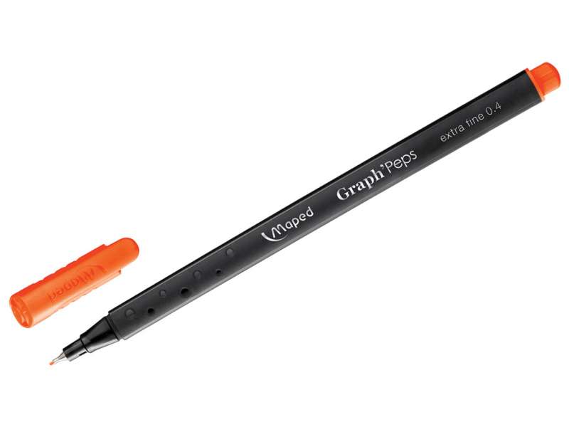 Маркер тонкий MAPED Finefelt 0.4mm, Fruity Orange, оранжевый