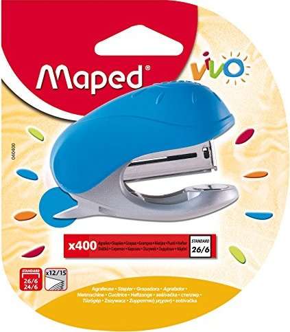 Степлер MAPED Vivo N10, 15 листов, блистер + скобы