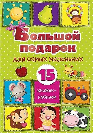 Большой подарок для самых маленьких. 15 книжек кубиков!