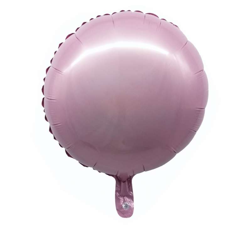 Foil balloon 18 Round pink, 34cm