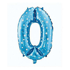 Foil balloon Blue stars0