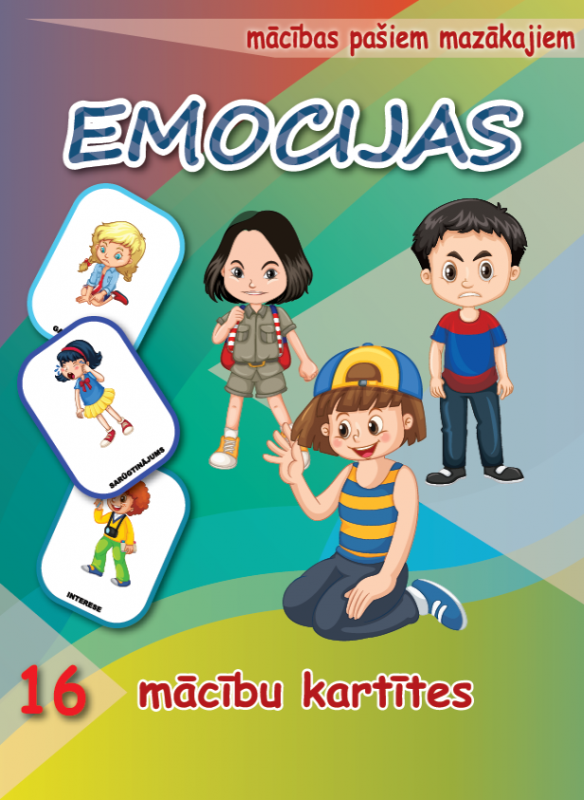 Mācību kartītes – EMOCIJAS ( LV )